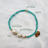 【Mermaid Teardrops】Tortoise Shell Dzi Bead × Pearl × Amazonite Bracelet