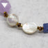【Starry Sky Fragment】Tortoise Shell Dzi Bead x Lapis Lazuli x Aquamarine x Lavender Amethyst Bracelet