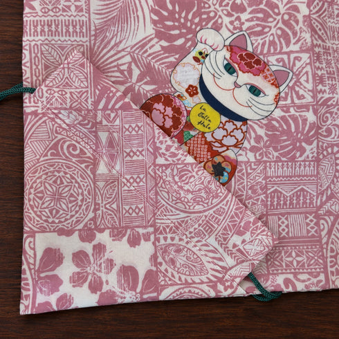 【POPO】LUCKY CAT エコバック(収納折り畳みタイプ)
