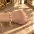 【Blooming Pink Roses】 Rose Quartz × Mother of Pearl × Pearl Bracelet