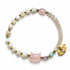 【Blooming Pink Roses】 Rose Quartz × Mother of Pearl × Pearl Bracelet