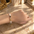【Blooming Pink Roses】 Rose Quartz × Kunzite × Baroque Pearl Bracelet