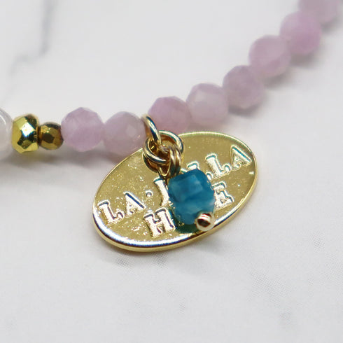 【Blooming Pink Roses】 Rose Quartz × Kunzite × Baroque Pearl Bracelet