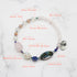 【Blooming Pink Roses】 Tortoiseshell Dzi Bead × Rose Quartz × Abalone Shell × Lapis Lazuli Bracelet