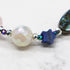 【Blooming Pink Roses】 Tortoiseshell Dzi Bead × Rose Quartz × Abalone Shell × Lapis Lazuli Bracelet