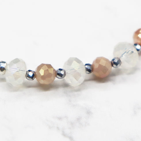 【Blooming Pink Roses】 Tortoiseshell Dzi Bead × Rose Quartz × Abalone Shell × Lapis Lazuli Bracelet