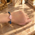 【Blooming Pink Roses】 Tortoiseshell Dzi Bead x Rose Quartz x Lapis Lazuli x Mother of Pearl Bracelet