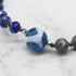 【Blooming Pink Roses】 Tortoiseshell Dzi Bead x Rose Quartz x Lapis Lazuli x Mother of Pearl Bracelet