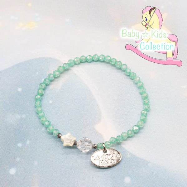 【婴童系列】白色贝壳 x 锆石手链