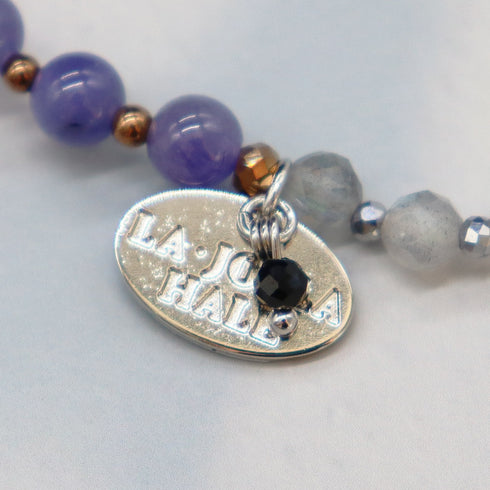 宝瓶天珠 x 坦桑石 x 拉长石手链