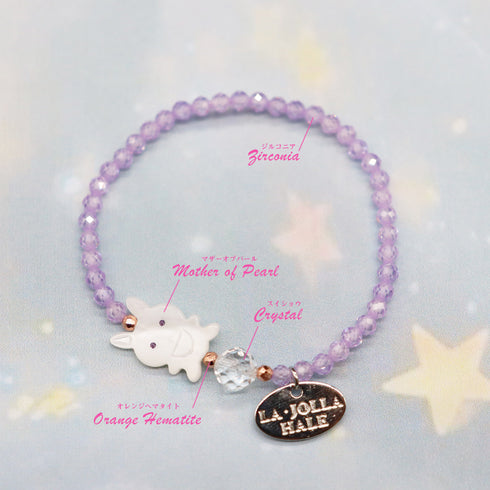 【Baby ☆ Kids Collection】マザーオブパール×ジルコニア ブレスレット