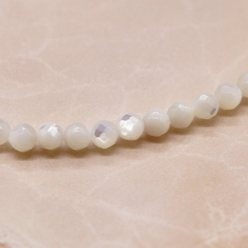 【盛开的粉色玫瑰】玫瑰石英×珍珠母贝×白贝壳手链