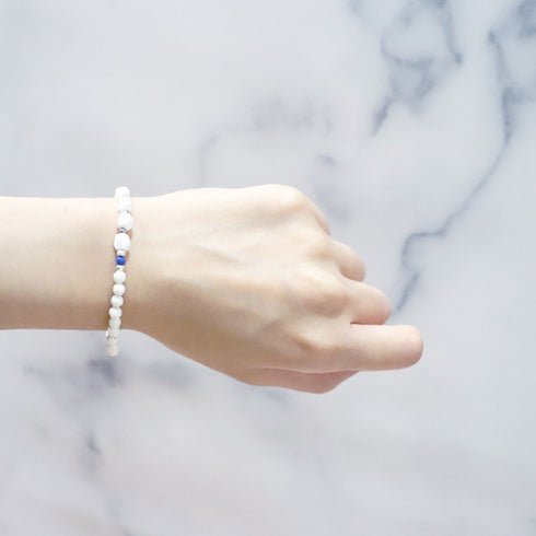 【星空碎片】青金石 x 菱镁矿 x 锆石手链