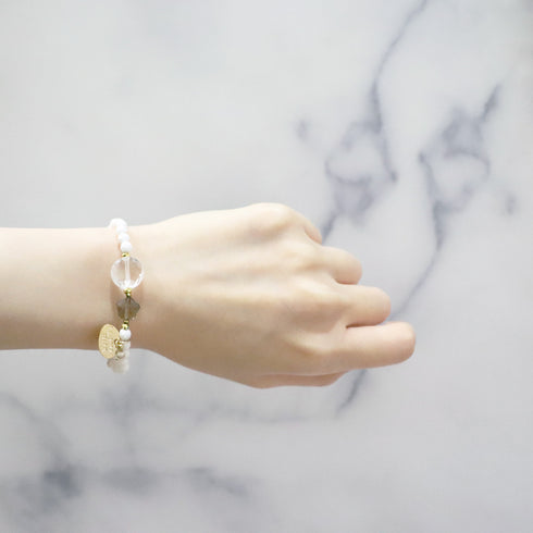 【闪耀如星尘】水晶 x 烟晶 x 菱镁矿手链