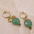 【Longing for Jaipur】グリーンアベンチュリン イヤリング