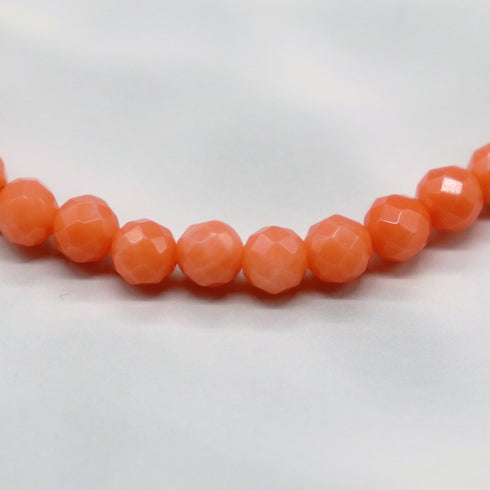 【Lovely Zoo】マザーオブパール×コーラル×クラック水晶 ブレスレット