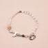 【Lovely Zoo】ピンクシェル×クラック水晶×ローズクォーツ ブレスレット