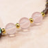 【Blooming Pink Roses】亀甲天珠×ローズクォーツ×アバロニシェル ブレスレット
