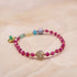 【线上商店独家】【绯红之焰】赛宾天珠×人造红宝石×阿古屋珍珠×蛋白石×蓝碧玺手链