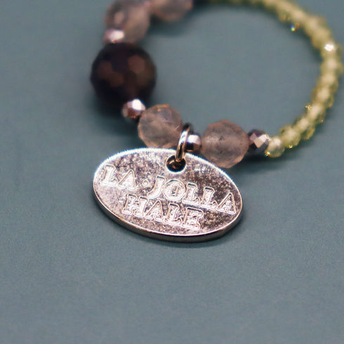 【Green Light Sunshine】ペリドット×アイオライト×ラブラドライト リング