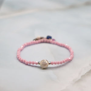 [Starry Sky Fragment] Tortoiseshell Dzi Bead x Lapis Lazuli x Zirconia x Magnesite Bracelet