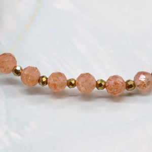【ONLINE SHOP exclusive】【Longing for Jaipur】Tiger Tooth Dzi Bead x Orange Aventurine x Red Amber Bracelet