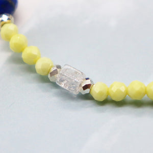 [Starry Sky Fragment] Lapis Lazuli x Zirconia x Labradorite Bracelet