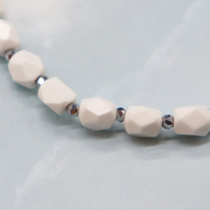 [Starry Sky Fragment] Lapis Lazuli x Magnesite x Zirconia Bracelet