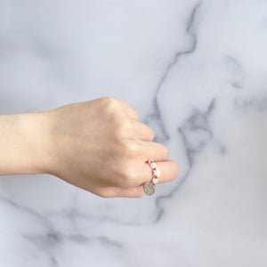 Queen Conch Shell x Morganite x Moonstone Ring