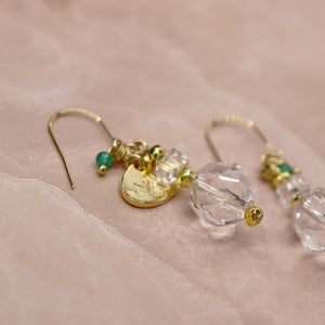 【Shining  Like Stardust】水晶 ピアス