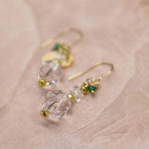 【Shining  Like Stardust】水晶 ピアス