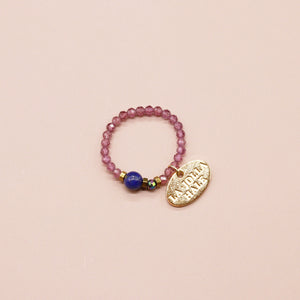 [Starry Sky Fragment] Lapis Lazuli x Rhodolite Garnet Ring