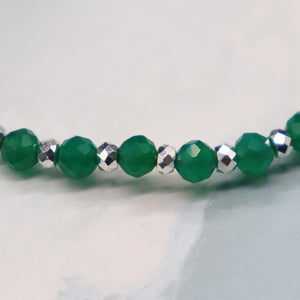 【夏日小物】绿玛瑙 x 珍珠母贝脚链