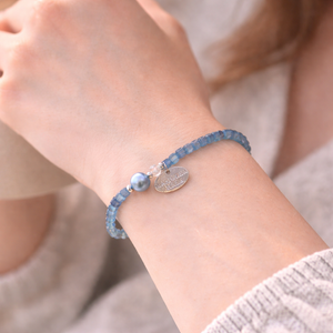 [Deep Sea Party] Aquamarine x Akoya Pearl x Crystal Bracelet