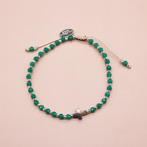 【夏日小物】绿玛瑙 x 珍珠母贝脚链