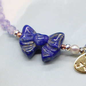 [Starry Sky Fragment] Lapis Lazuli x Pearl x Zirconia Bracelet