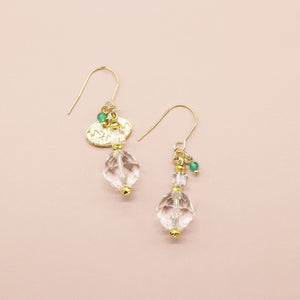 【Shining  Like Stardust】水晶 ピアス