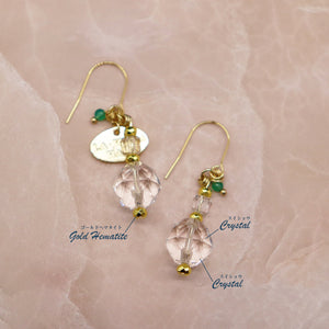 【Shining  Like Stardust】水晶 ピアス