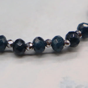 [Starry Sky Fragment] Lapis Lazuli x Pressed Shell x Cracked Quartz Bracelet