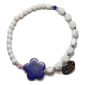 [Starry Sky Fragment] Lapis Lazuli x Magnesite x Zirconia Bracelet