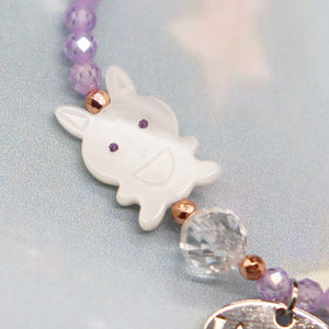 【Baby ☆ Kids Collection】マザーオブパール×ジルコニア ブレスレット