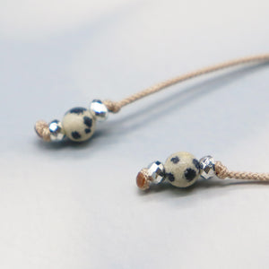 【Little Things for Summer】달마시안 재스퍼×마그네사이트×실버 헤마타이트 발찌