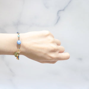 【Like a Honey Candy】三眼天珠×シトリン×アメトリン×ソーダライト× ブレスレット