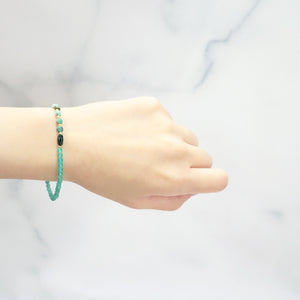 【Be Loved Turquoise】ターコイズ×マザーオブパール×グリーンアゲート ブレスレット