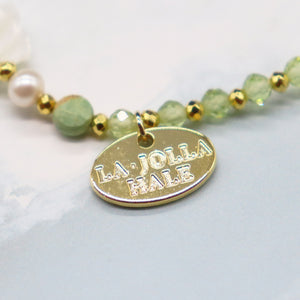 [Be Loved Turquoise] Turquoise x Peridot x Mother of Pearl Bracelet