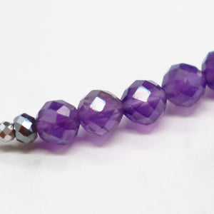 [Moon Lady Amethyst] Adult Dzi x Amethyst x Garden Amethyst x Baroque Pearl Bracelet