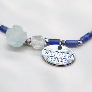 [Deep Sea Party] Aquamarine x Crystal x Sodalite Bracelet