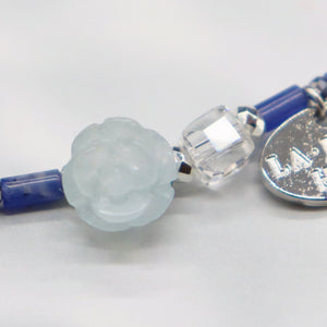 [Deep Sea Party] Aquamarine x Crystal x Sodalite Bracelet