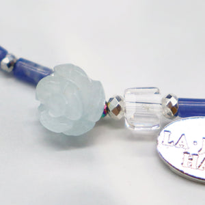 [Deep Sea Party] Aquamarine x Crystal x Sodalite Bracelet