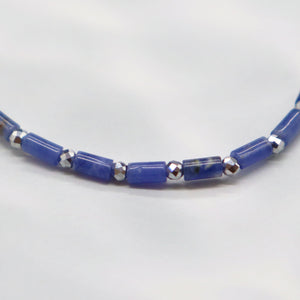 [Deep Sea Party] Aquamarine x Crystal x Sodalite Bracelet